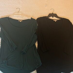 Anthropologie Bordeaux tunic tops